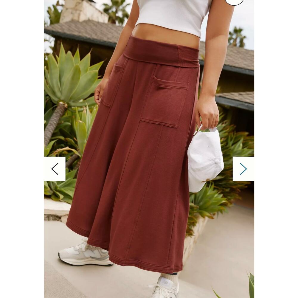 Daily Practice by Anthropologie Flowy Wide Leg Pants Size Large NWT Earthy Boho